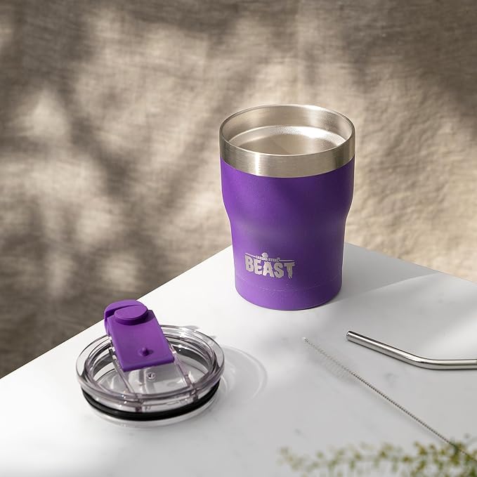 Beast 10 oz Tumbler Stainless Steel Vacuum Insulated Coffee Ice Cup Double Wall - Image 4