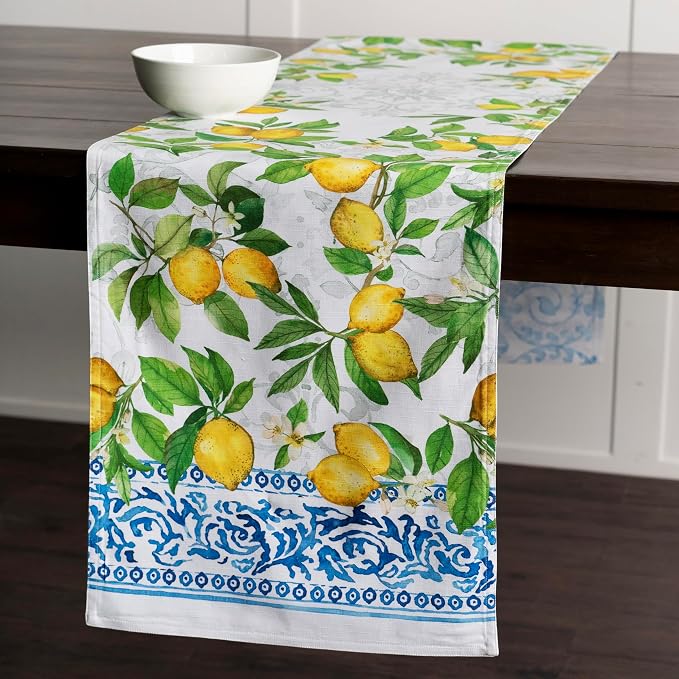 Maison d' Hermine Table Runner 100% Cotton 14.50" x 72" | Table Runners 72 - Image 9