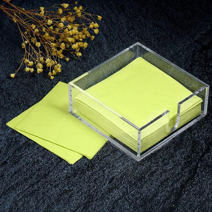 Acrylic Cocktail Napkin Holder for Table, Restaurant - Image 4