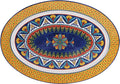 Bico Havana Ceramic 16 inch Oval Platter, Microwave & Dishwasher Safe by Bico