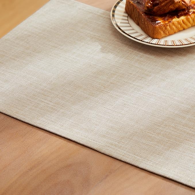 Rustic Cotton Linen Table Runner, 13x72 Inches Taupe | Farmhouse Style Linen - Image 6