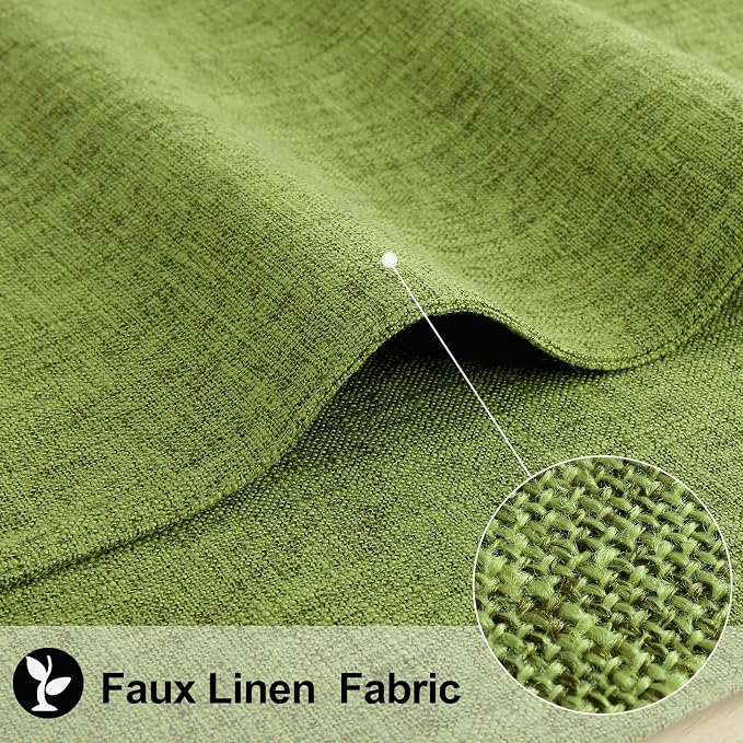 Faux Cotton Linen Placemats Set of 4, Cloth Washable Farmhouse Dining Table Mats - Image 2