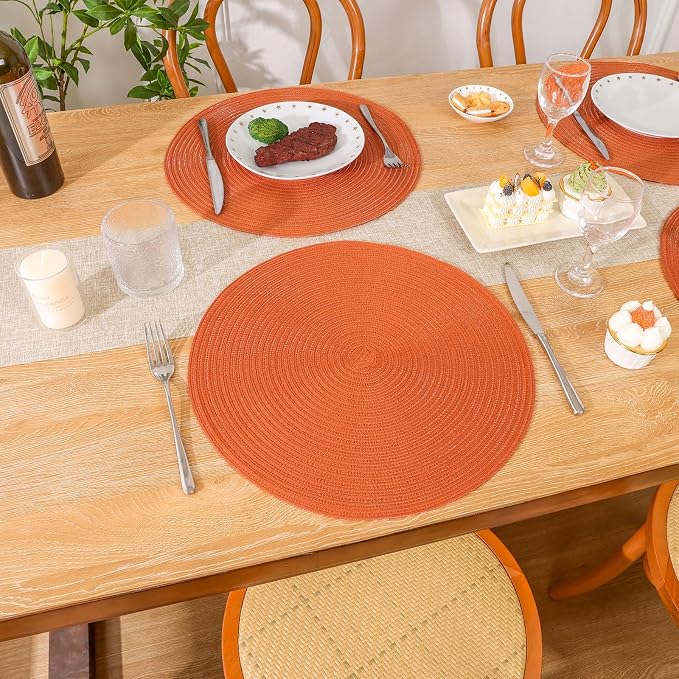 SHACOS Round Placemats Set of 4 - Image 5