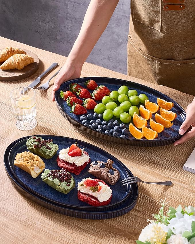 famiware Large Serving Platters Set of 3 Sizes - Image 3