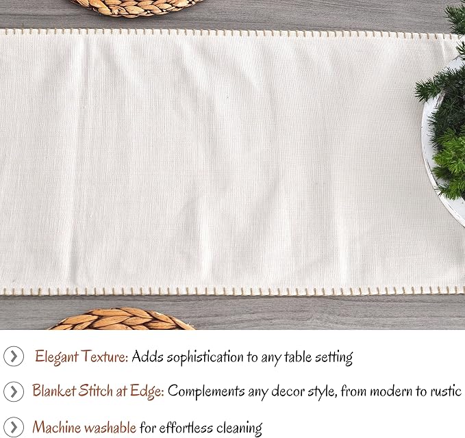 Textured Table Runner 90 inches Long - Image 4