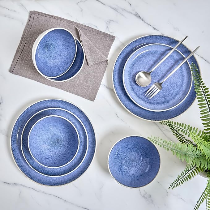 Sango 12-Piece Stoneware Dinnerware Set - Image 5