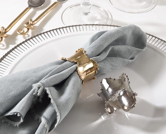 Saro Lifestyle Classic Design Napkin Rings - Image 5