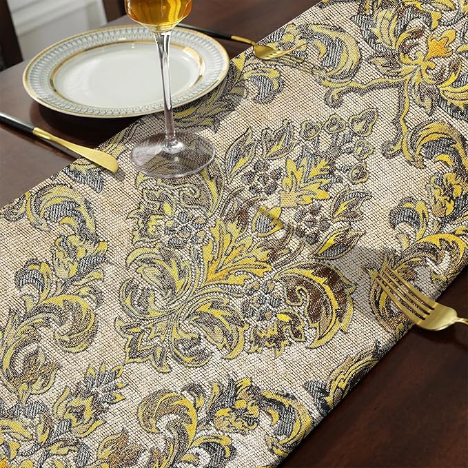 Luxury Table Runner Chenille Jacquard - Image 5