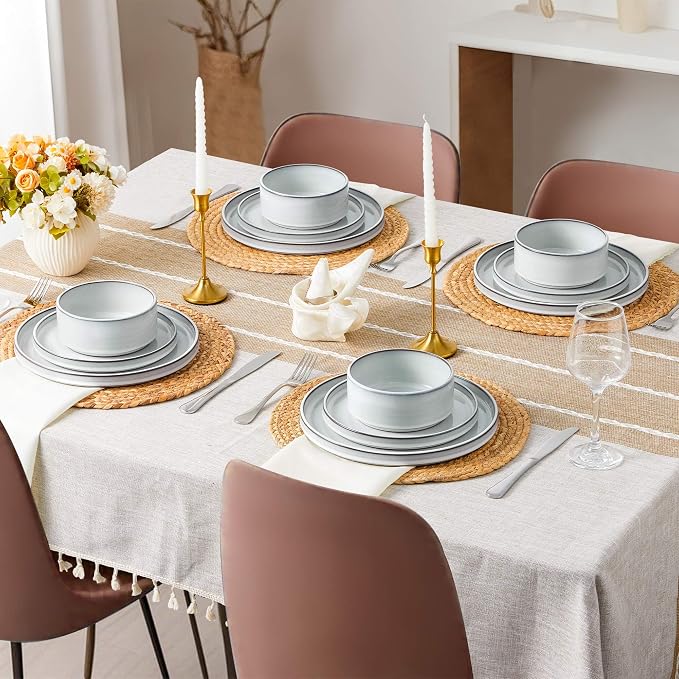 LIANYU 12 Piece Dinnerware Dishes Sets - Image 6