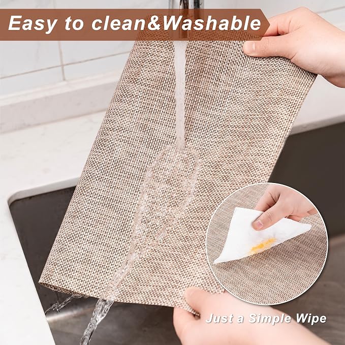 Placemats Set of 6 Washable Indoor | Outdoor Vinyl Place Mats - Image 5