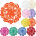 10 Pcs 8 Inch Cute Crochet Doilies Crochet Flower Coasters Handmade Cotton by Gandeer