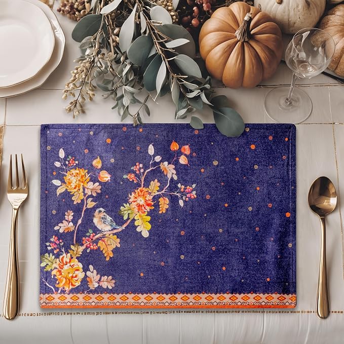 Maison d' Hermine Placemats Set of 4 Reusable 100% Cotton | Cloth Place Mats - Image 6