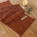Fall Thanksgiving Boho Macrame Table Runner 12x72 Inch | Woven Burlap Rustic by KEKETOARRANGE