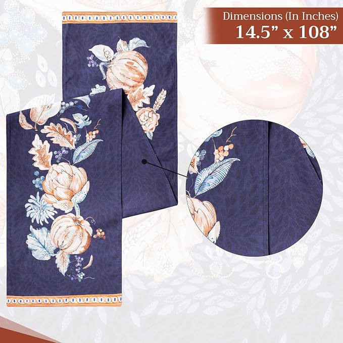 Maison d' Hermine Table Runner 100% Cotton 14.50" x 108" | Table Runners 108 - Image 4