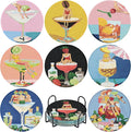 8 Pack Cocktails Diamond Art Coasters Kits- Diamond Painting Coasters Kit | by VIGEGU