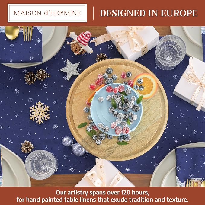 Maison d' Hermine Table Runner 100% Cotton 14.50" x 72" | Table Runners 72 - Image 2