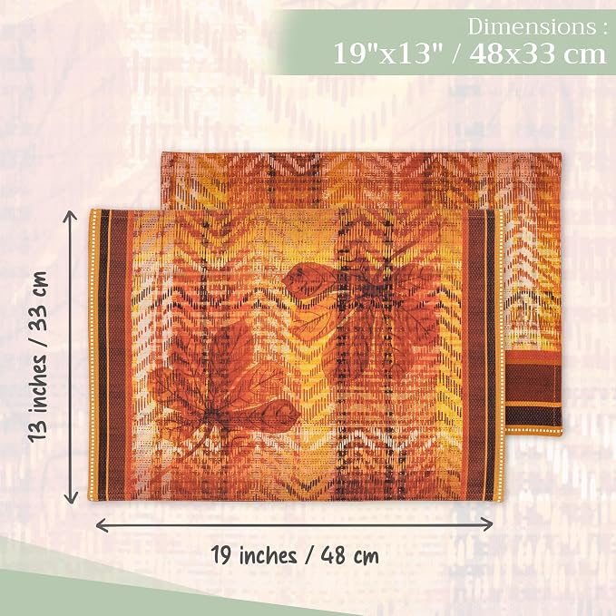 Maison d' Hermine Placemats Set of 4 Reusable 100% Cotton | Cloth Place Mats - Image 4