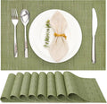 Myir JUN Placemats Set of 8 Kitchen and Dining Table Placemats | Vinyl by MyirJUN
