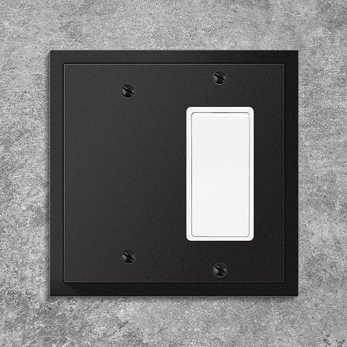 Modern Edge Decorative Wall Plate Switch Plate Outlet Cover, Durable Solid Zinc - Image 4