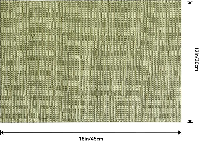 Leetaltree Pea Green Placemats Set of 12 - Image 9