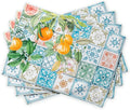 Maison d' Hermine Placemats Set of 4 Reusable 100% Cotton | Cloth Place Mats by MaisondHermine