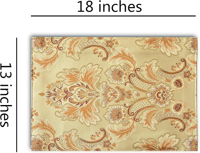 Luxury Dinner Placemats Set of 8, Washable Indoor Decoration - Image 2