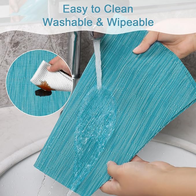 SHACOS Wedge Shape Placemats Set of 4 Round Table Placemats Heat Resistant - Image 6