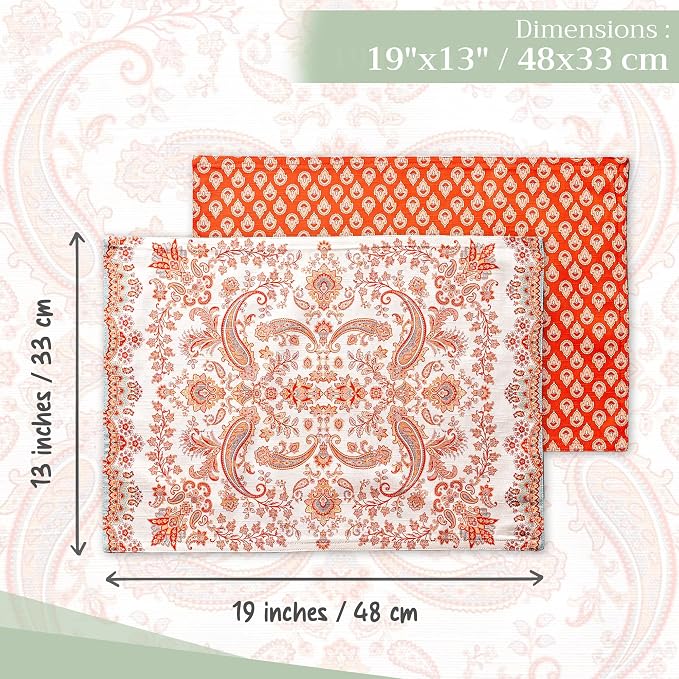 Maison d' Hermine Placemats Set of 4 Reusable 100% Cotton | Cloth Place Mats - Image 4