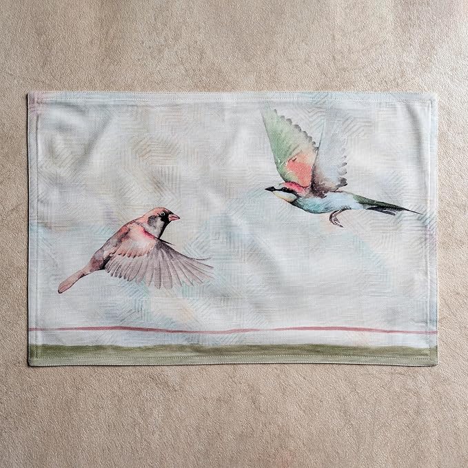 Maison d' Hermine Placemats Set of 4 Reusable 100% Cotton | Cloth Place Mats - Image 8