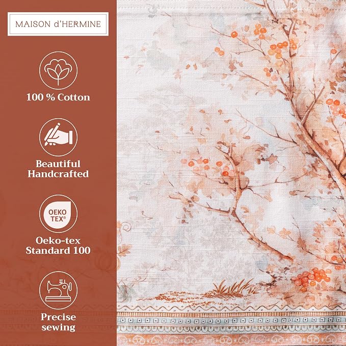 Maison d' Hermine Placemats Set of 4 Reusable 100% Cotton | Cloth Place Mats - Image 2