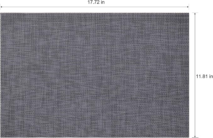 Placemats Set of 6 Washable Indoor | Outdoor Vinyl Place Mats - Image 2