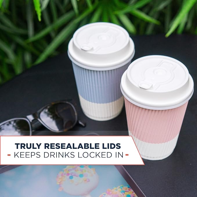 12 oz Disposable Travel Coffee Cups - Image 6