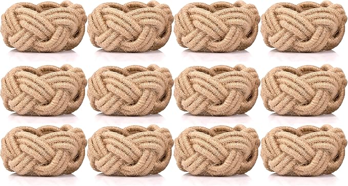 Nautical Jute Napkin Rings by ALPHALivingHOME