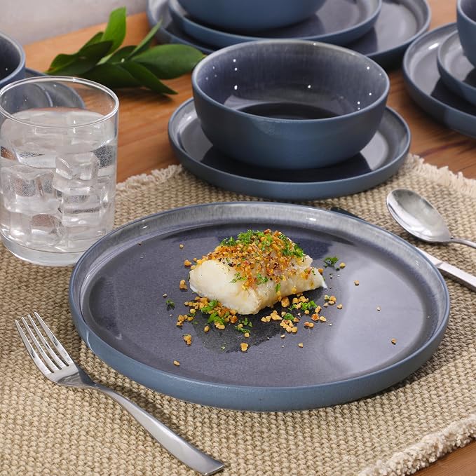 Gibson Elite Reactive Stoneware Dinnerware Set - Image 4