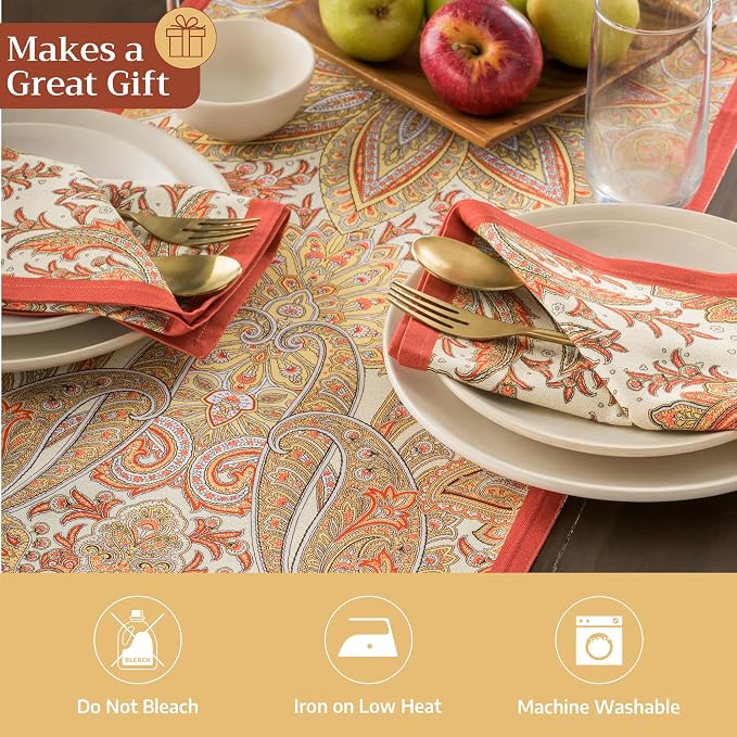 Maison d' Hermine Table Runner 100% Cotton 14.50" x 72" | Table Runners 72 - Image 5
