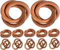 ALPHA Living HOME Set of 12 Decorative Wooden Napkin Rings by ALPHALivingHOME