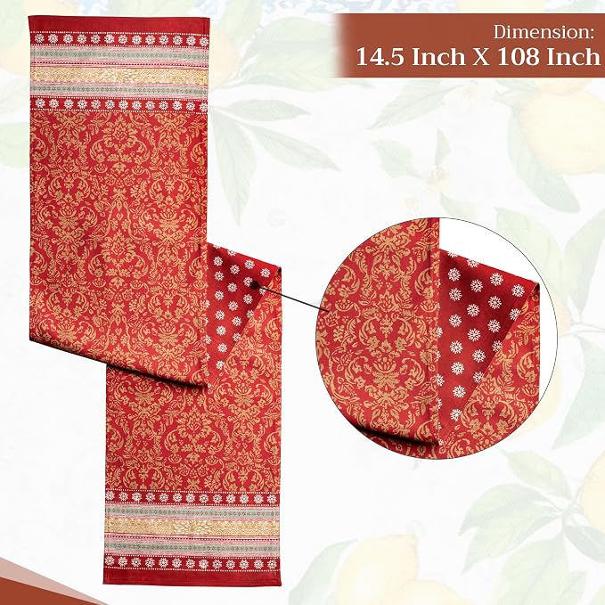 Maison d' Hermine Table Runner 100% Cotton 14.50" x 108" | Table Runners 108 - Image 4