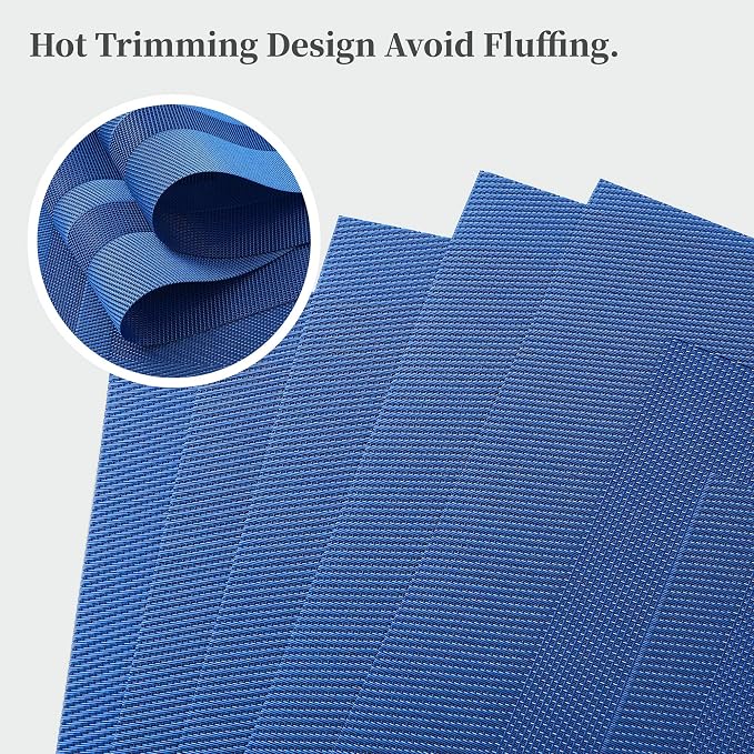 Leetaltree Blue Frame Placemats Set of 6 - Image 3