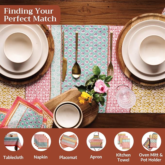 Maison d' Hermine Table Runner 100% Cotton 14.50" x 72" | Table Runners 72 - Image 4