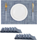 Leetaltree Deep Navy Woven Placemats Set of 12 by Leetaltree-ArtatEveryTable