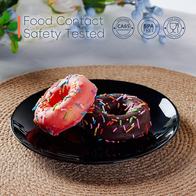 7.5 Inch Appetizer Plate Set of 6, snacks and everyday kitchen use - Image 2