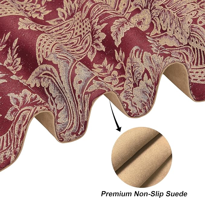 Loom and Mill Luxury Table Runner 90 Inches Long, Classic Jacquard Dining Table - Image 5
