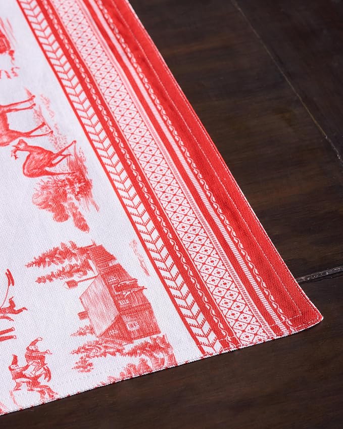 Maison d' Hermine Placemats Set of 4 Reusable 100% Cotton | Cloth Place Mats - Image 7