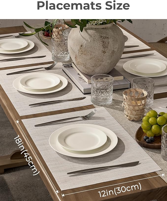 Leetaltree Pale Beige Placemats Set of 4 - Image 4