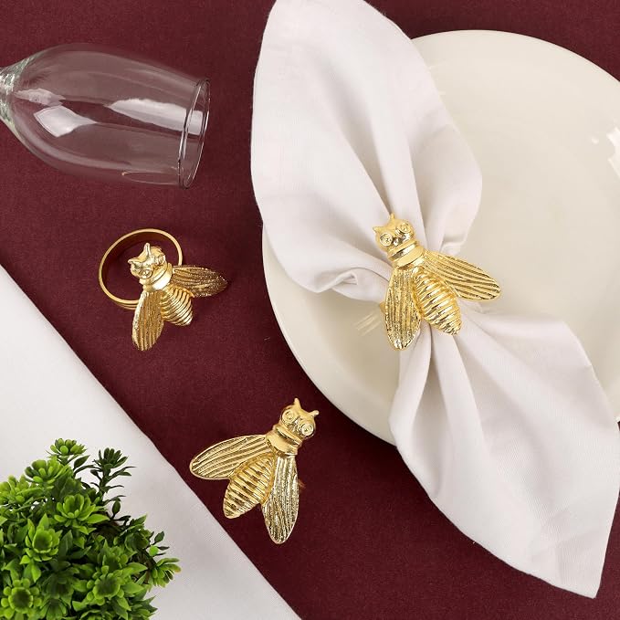 12 Pcs Decorative Fly Napkin Rings - Image 7