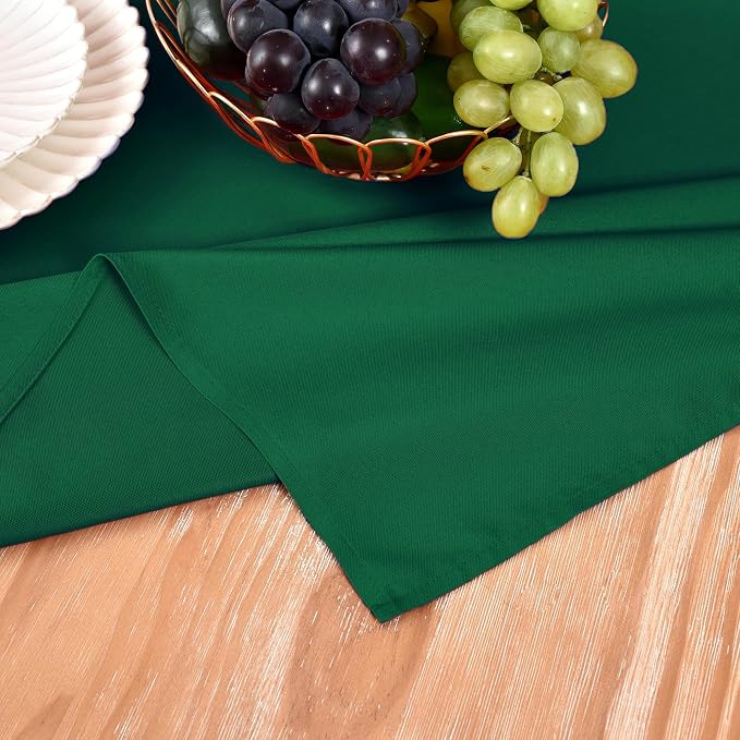 MEANMOY Green Table Runner 36 Inches Long Waterproof Washable Table Runners | - Image 5
