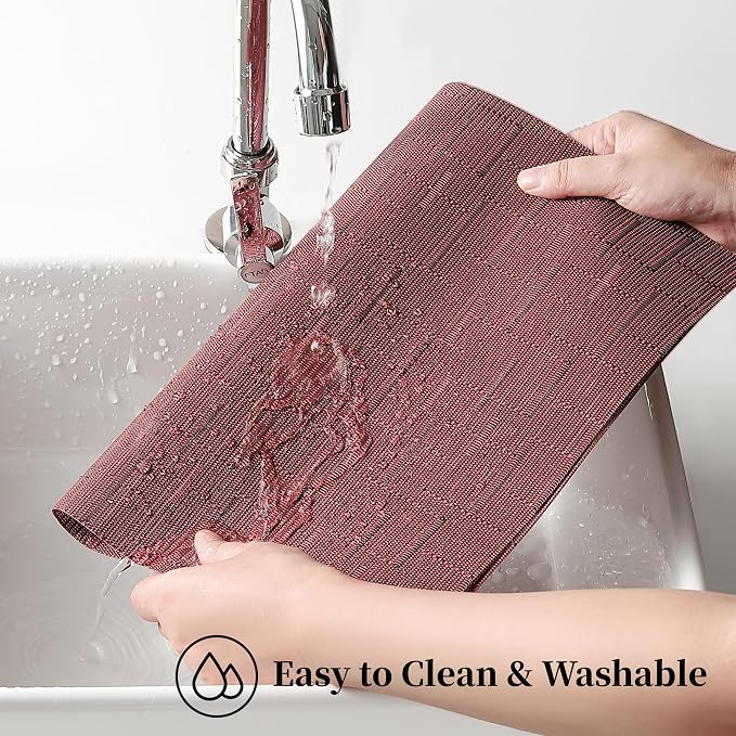 Leetaltree Burgundy Placemats Set of 4 - Image 4