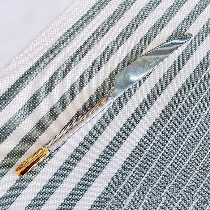 Silverware Set Service for 16, IKXO 64-Piece Modern Stainless Steel Flatware - Image 7