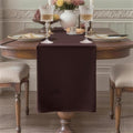 Brown Table Runner, Waterproof Washable Runners 72 Inches Long | Reusable 12x72 by KAIPHO
