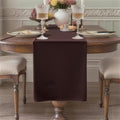 Brown Table Runner, Waterproof Washable Runners 60 Inches Long | Reusable 12x60 by KAIPHO